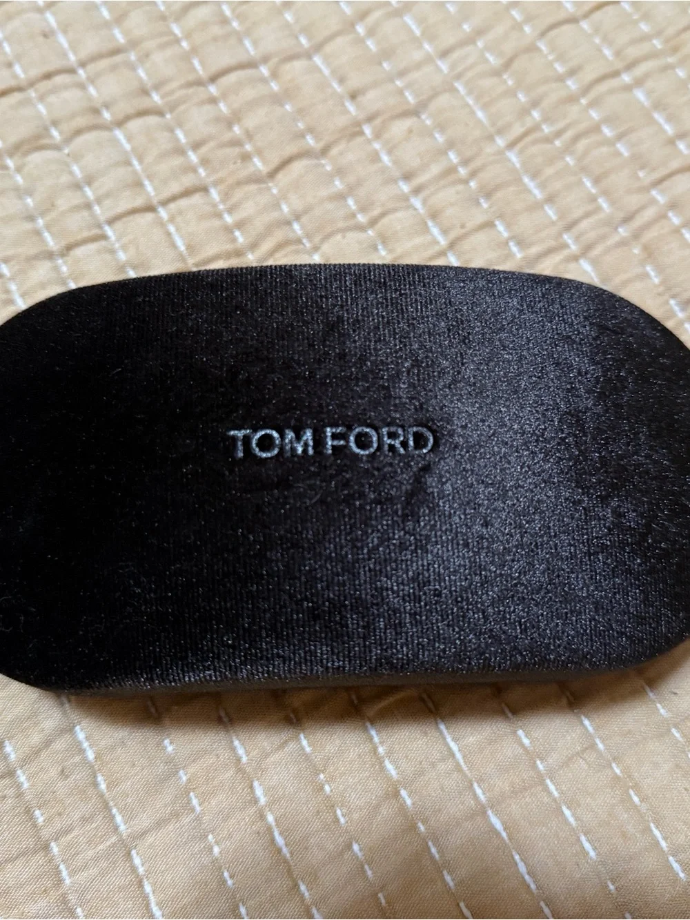 Tom Ford Black Satin Eyeglass/Sunglass Case